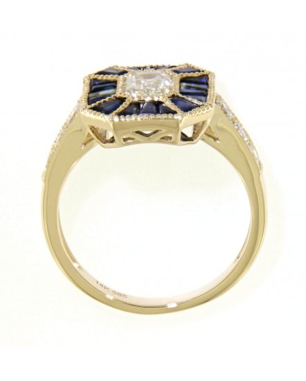 SAPPHIRE DIAMOND RING (TR3774)