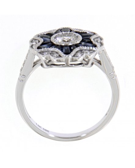 SAPPHIRE DIAMOND RING (TR3775)