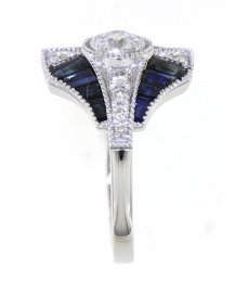 SAPPHIRE DIAMOND RING (TR3776)