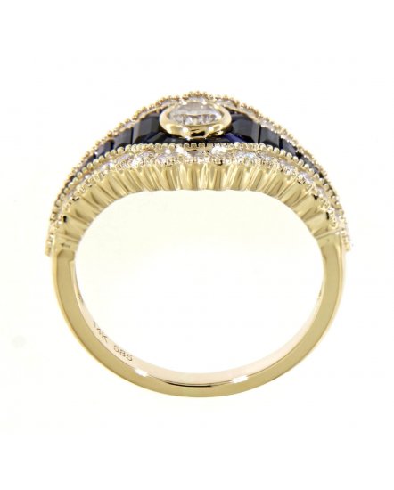 SAPPHIRE DIAMOND RING (TR3778)