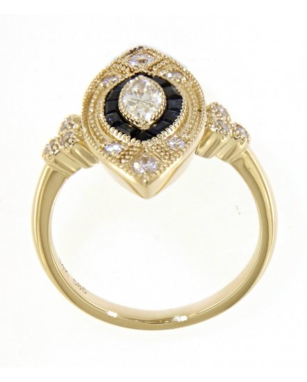 SAPPHIRE DIAMOND RING (TR3780)