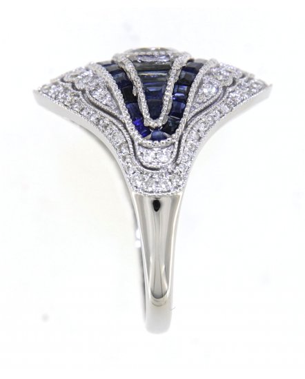 SAPPHIRE DIAMOND RING (TR3785)