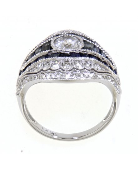 SAPPHIRE DIAMOND RING (TR3785)