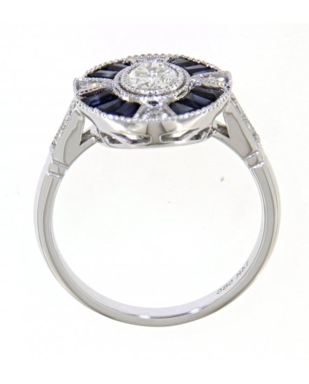 SAPPHIRE DIAMOND RING (TR3786)