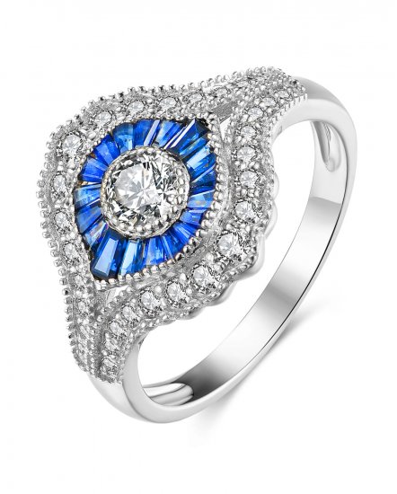 SAPPHIRE DIAMOND RING (TR3787)