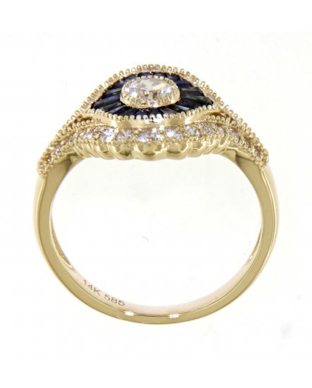 SAPPHIRE DIAMOND RING (TR3787)