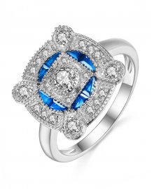 SAPPHIRE DIAMOND RING (TR3793)