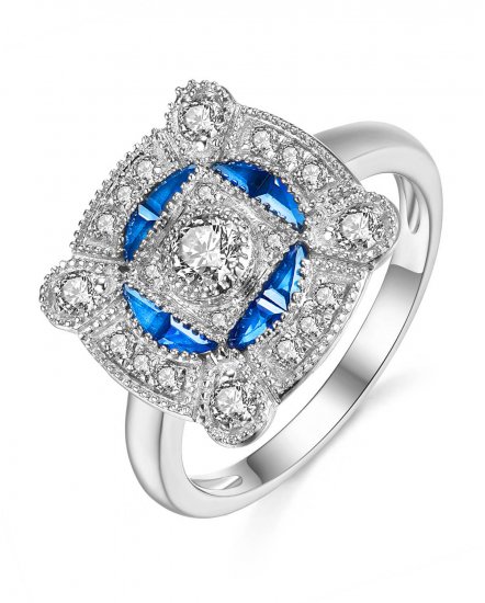 SAPPHIRE DIAMOND RING (TR3793)