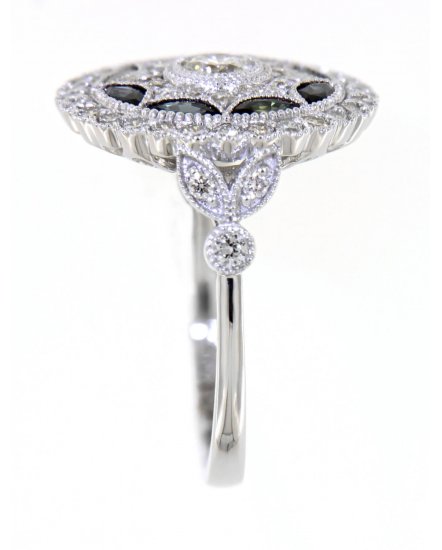 SAPPHIRE DIAMOND RING (TR3799)