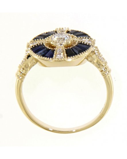SAPPHIRE DIAMOND RING (TR3801)