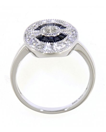 SAPPHIRE DIAMOND RING (TR3804)