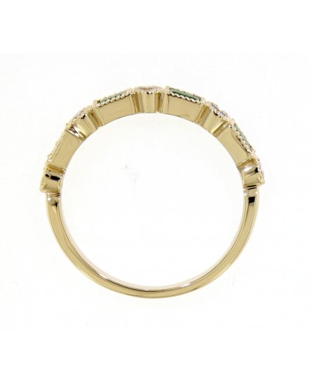 COLORED STONE DIAMOND BAND (TR3805)