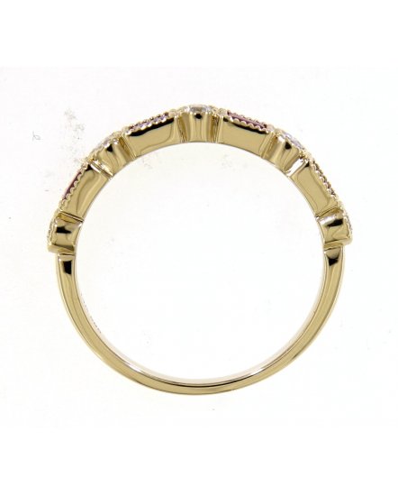 COLORED STONE DIAMOND BAND (TR3805)
