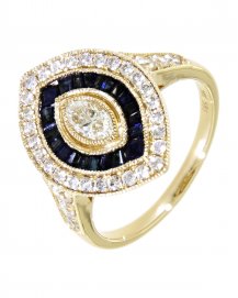 SAPPHIRE DIAMOND RING (TR3811)