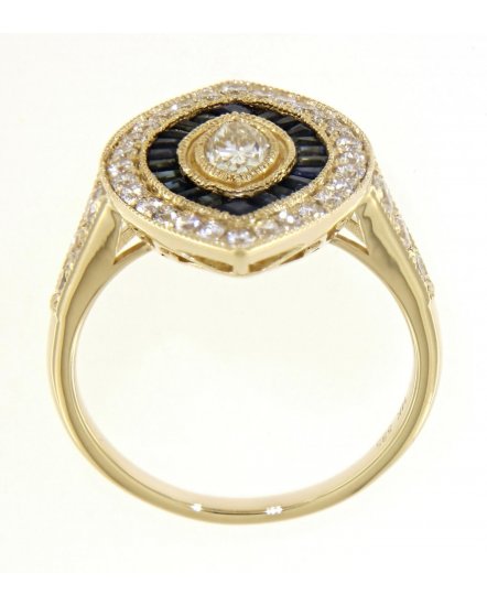 SAPPHIRE DIAMOND RING (TR3811)