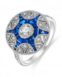 SAPPHIRE DIAMOND RING (TR3816)