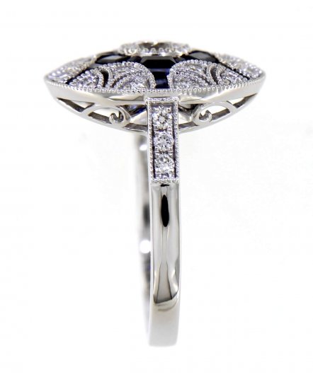 SAPPHIRE DIAMOND RING (TR3816)