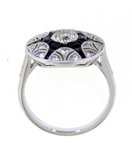 SAPPHIRE DIAMOND RING (TR3816)