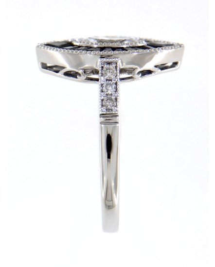 MARQUISE STYLE SAPPHIRE DIAMOND RING (TR3819)
