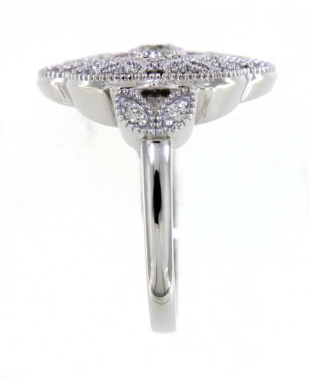 FLORAL STYLE SAPPHIRE DIAMOND RING (TR3825)