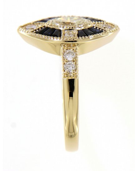 SAPPHIRE DIAMOND RING (TR3827)