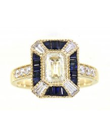 SAPPHIRE DIAMOND RING (TR3830)