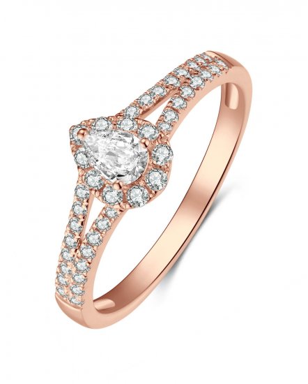 PEAR DIAMOND ENGAGEMENT RING (TR3834)