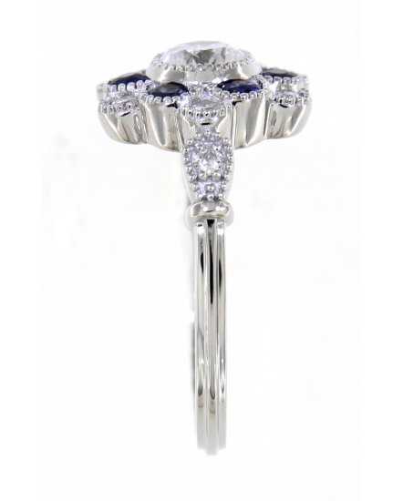 SAPPHIRE DIAMOND RING (TR3836)