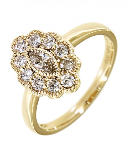 MARQUISE DIAMOND ENGAGEMENT RING (TR3857)