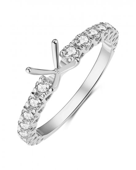 SEMI MOUNT DIAMOND ENGAGEMENT RING (TR3897)