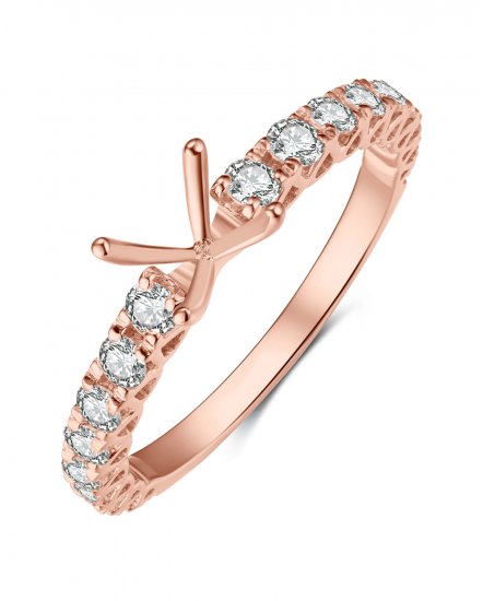 SEMI MOUNT DIAMOND ENGAGEMENT RING (TR3897)