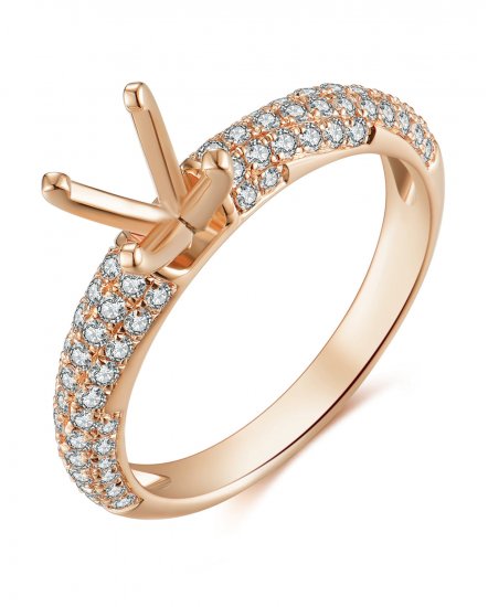 SEMI MOUNT DIAMOND ENGAGEMENT RING (TR3908)