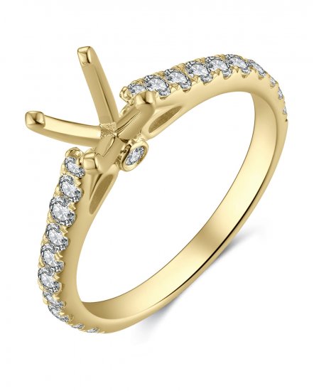 SEMI MOUNT DIAMOND ENGAGEMENT RING (TR3929)