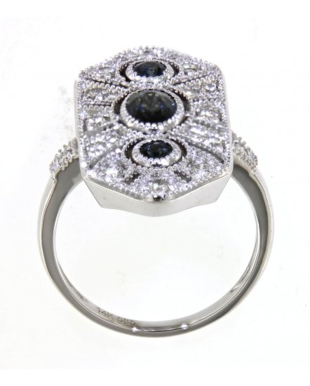 SAPPHIRE DIAMOND RING (TR3991)