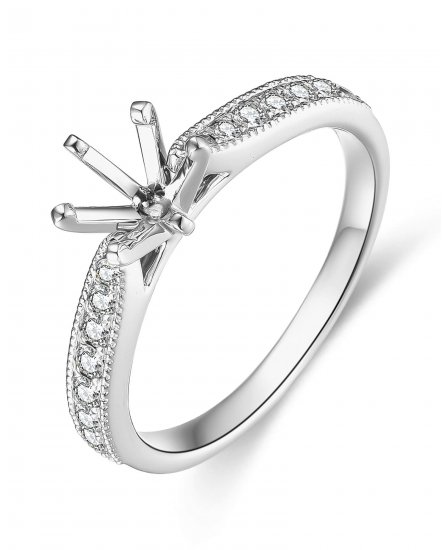 SEMI MOUNT DIAMOND ENGAGEMENT RING (TR4002)