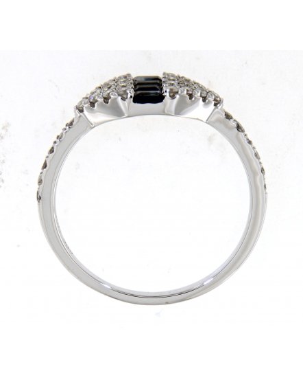 BAGUETTE SAPPHIRE DIAMOND RING  (TR4003)