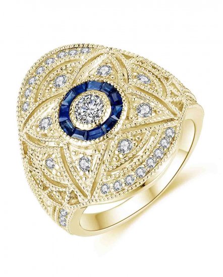SAPPHIRE DIAMOND RING (TR4023)