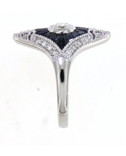 SAPPHIRE DIAMOND RING (TR4026)