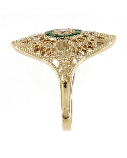 EMERALD DIAMOND RING (TR4028)