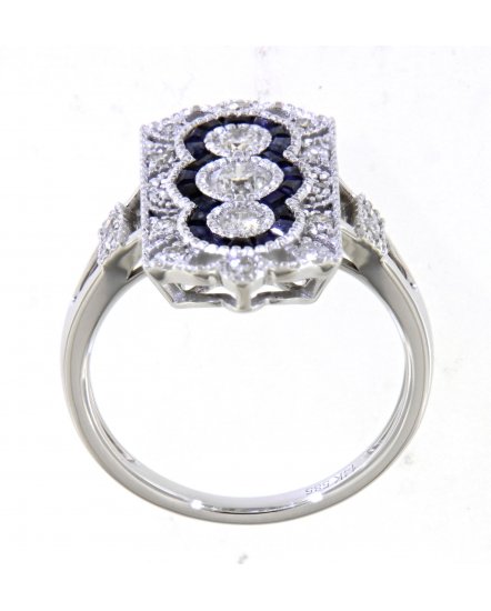 SAPPHIRE DIAMOND RING (TR4029)