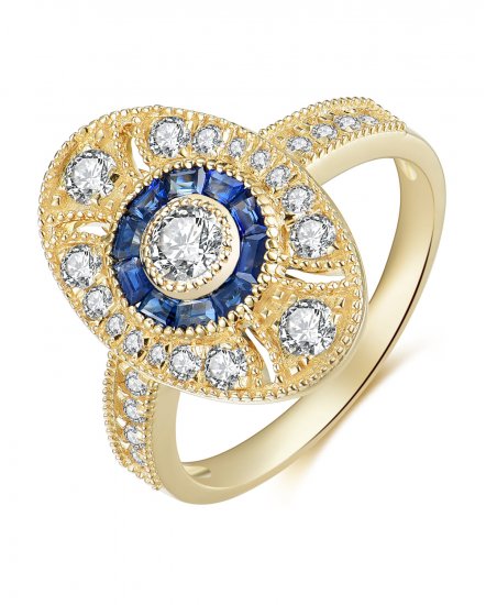 SAPPHIRE DIAMOND RING (TR4032)