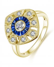 SAPPHIRE DIAMOND RING (TR4039)