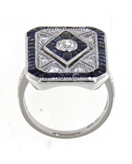 SAPPHIRE DIAMOND RING (TR4044)