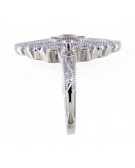 MARQUISE STYLE RUBY DIAMOND RING (TR4046)