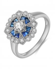 SAPPHIRE DIAMOND RING (TR4052)