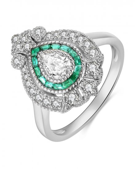 EMERALD DIAMOND RING (TR4053)