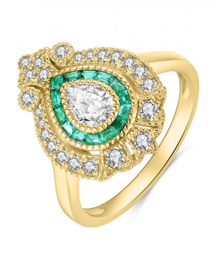 EMERALD DIAMOND RING (TR4053)