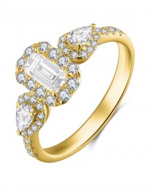 BAGUETTE DIAMOND ENGAGEMENT RING (TR4055)