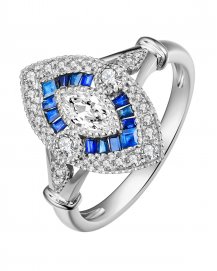 SAPPHIRE DIAMOND RING (TR4059)