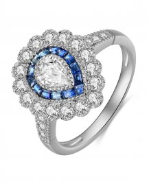SAPPHIRE DIAMOND RING (TR4071)